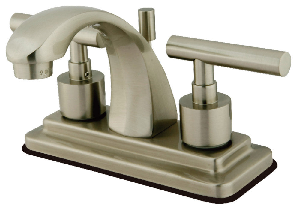 Kingston Brass 4" Centerset Bathroom Faucet, Brushed Nickel