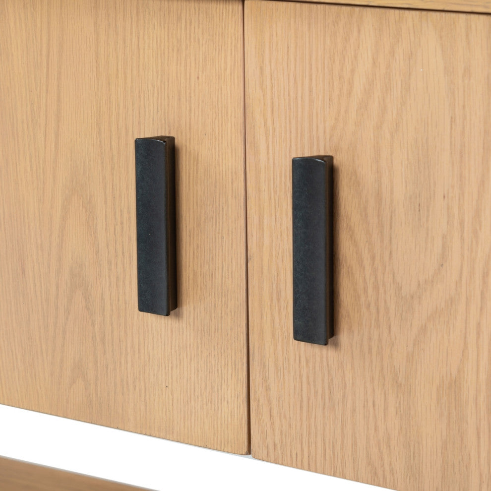 Safavieh Couture Jaylessa Wood 3 Door Tv Stand, Natural