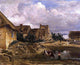 Jean-Baptiste-Camille Corot A Farmyard near Fontainebleau Wall Decal