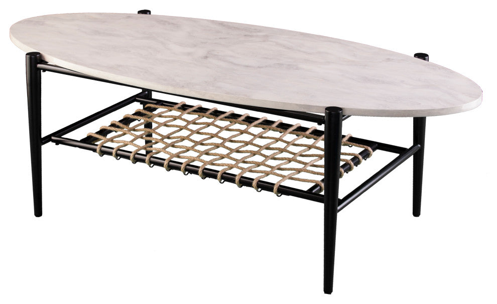 Bideford Faux Marble Cocktail Table
