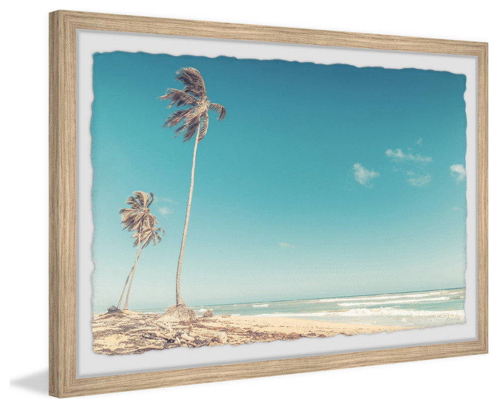 "Waves Are Calling" Framed Painting Print, 45x30