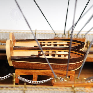 Hms Victory Midsize With Display Case Front Open