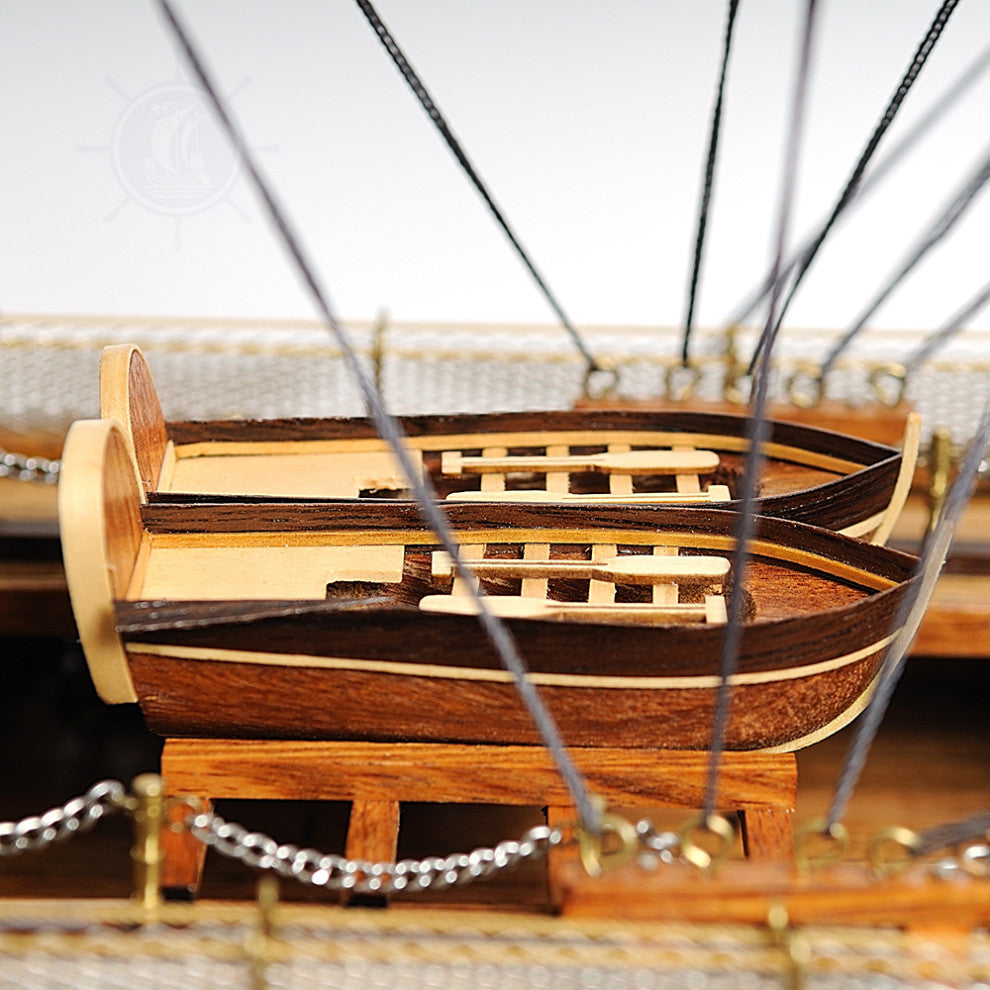 Hms Victory Midsize With Display Case Front Open