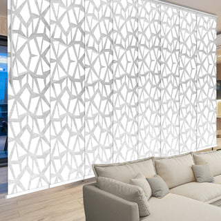 Scattered 8-Panel Track Extendable Vertical Blinds 130-175"W