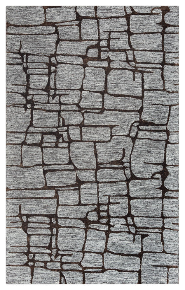 Rizzy Home BKR104 Becker Area Rug8'9"x11'9" Gray