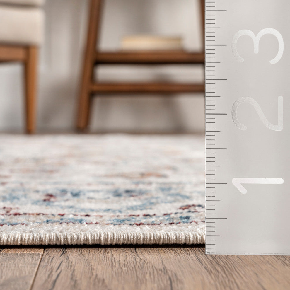 Nuloom Cady Machine Washable Transitional Area Rug, Beige 2'8"x8'
