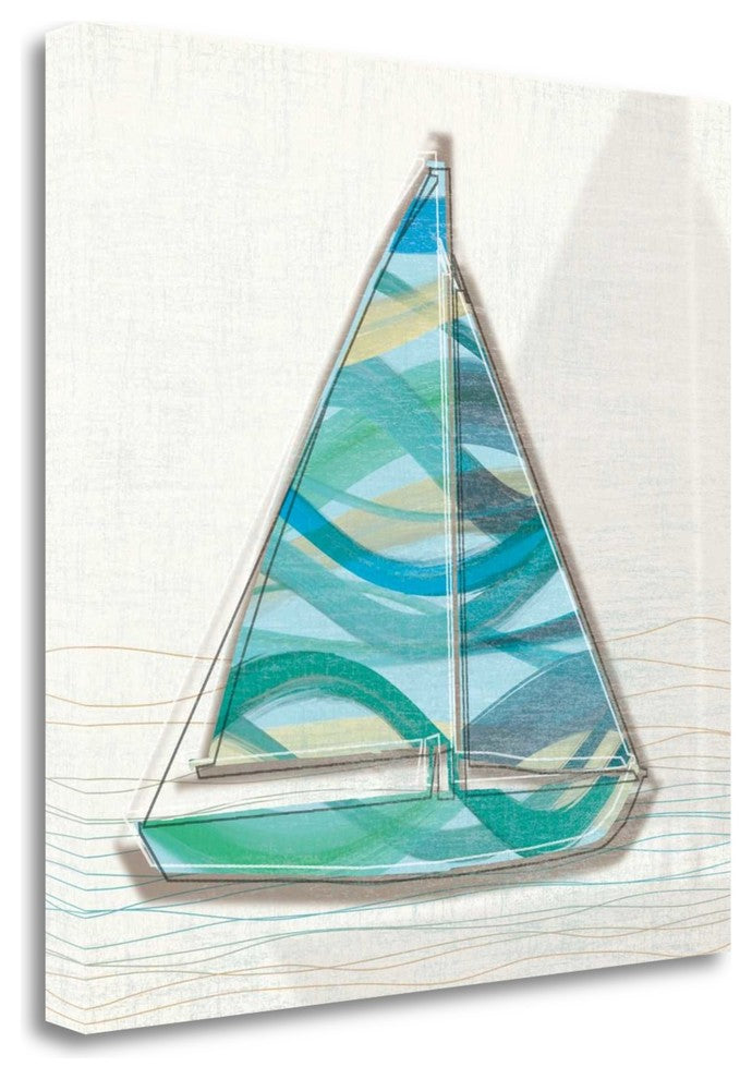 "Smooth Sailing I" By Tandi Venter, Giclee Print on Gallery Wrap Canvas