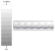 Trenza Grand Moldura Blanco Ceramic Wall Trim