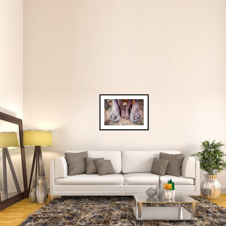 "Mother And Child" Framed Digital Print by Piyush Goswami, 38"x28"