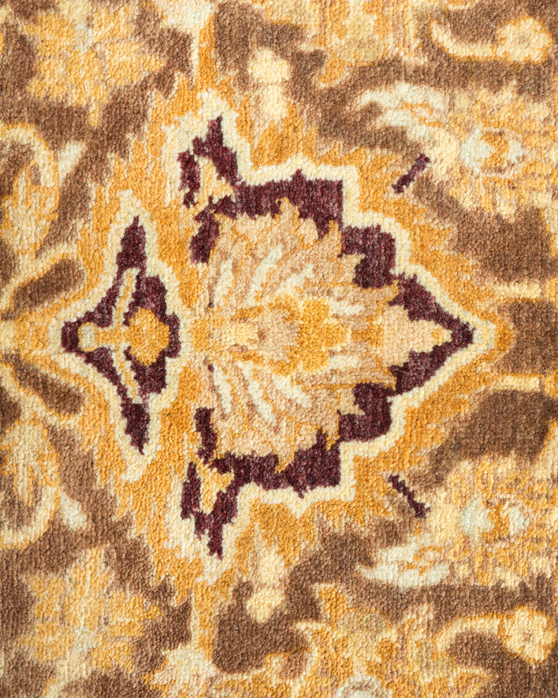 Mary, One-of-a-Kind Hand-Knotted Area Rug Brown, 6'2"x9'1"