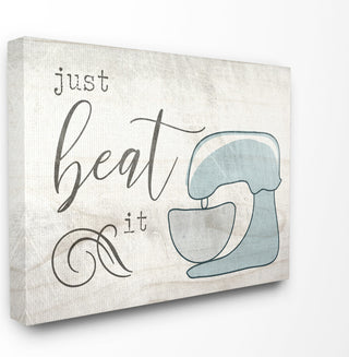 Just Beat it Egg Beater  Stretched Canvas Wall Art, 30x40