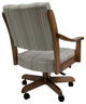 Swivel Wood Dining Caster Chair with Wheels - Casa, Natural Fun and Light Oak