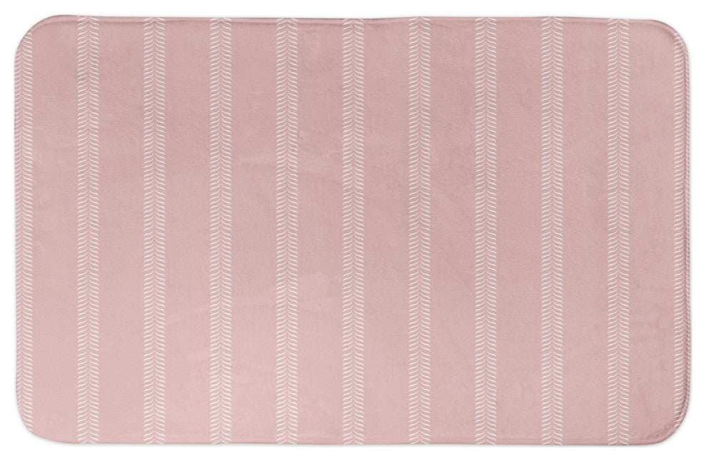 Pink Lines 21x34 Bath Mat