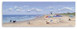 Small Dogs Playing at the Beach Canvas Wall Art