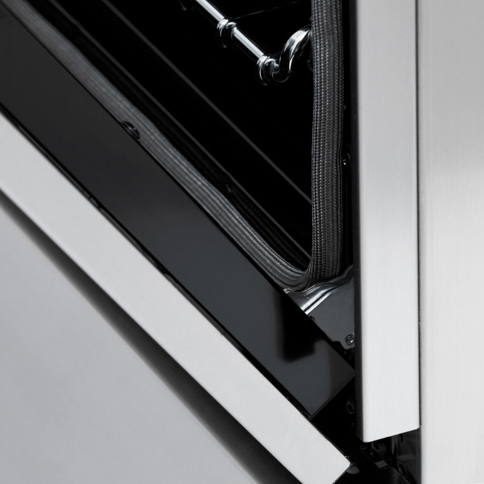 ZLINE 30" Dual Fuel Range, Stainless Steel With Gold Accents, RAZ-30-G