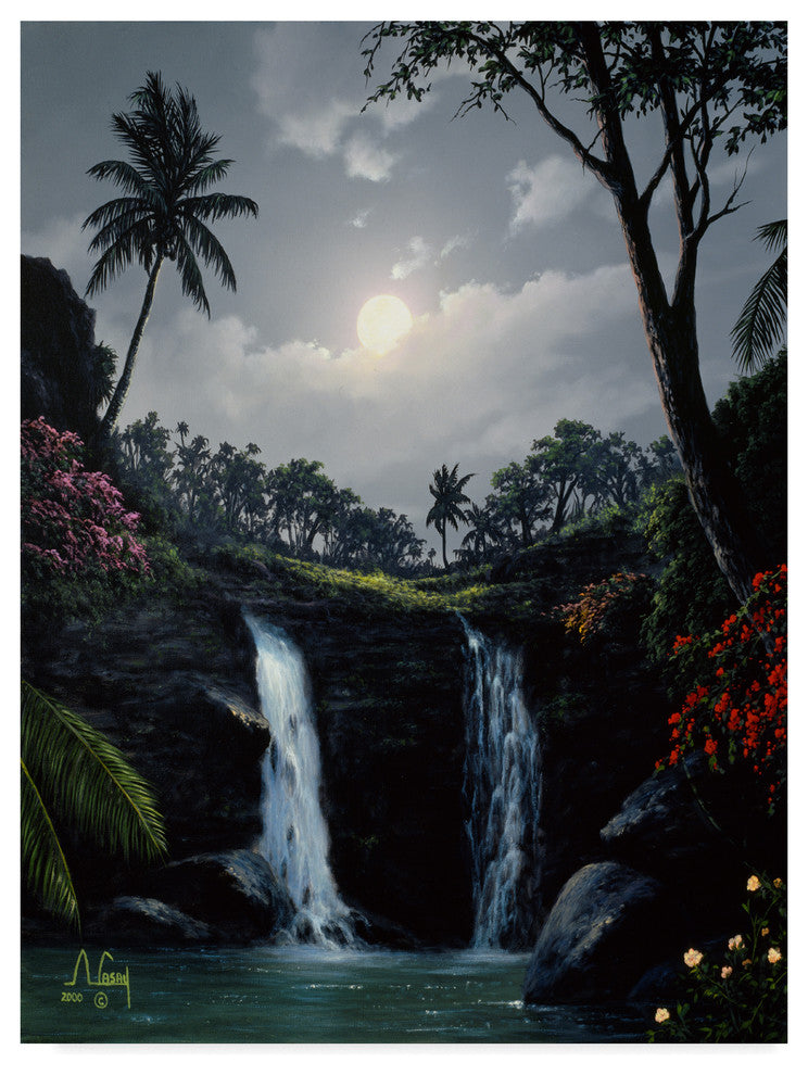 "Waterfall 1" by Anthony Casay, Canvas Art, 19"x14"