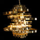Hemispheres 8-Light Chandelier - Gold