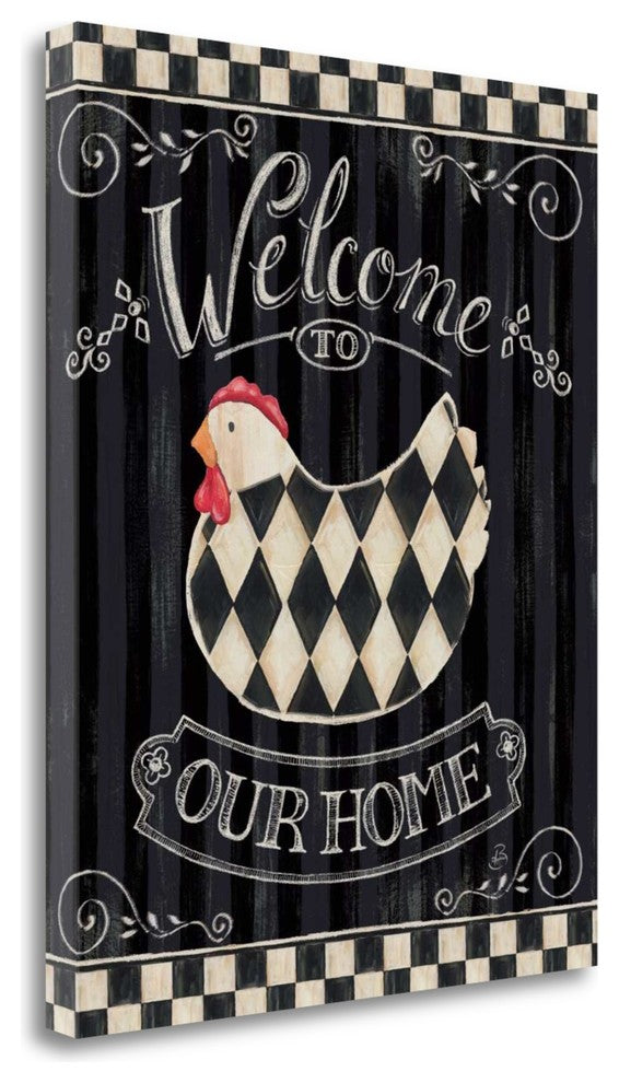 "Casual Country II" By Daphne Brissonnet, Giclee Print on Gallery Wrap Canvas