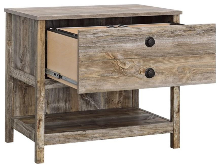 Sauder Granite Trace Engineered Wood Lateral File in Rustic Cedar/Brown