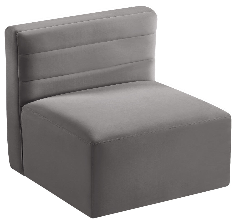 Quincy Modular Component, Gray, Armless Chair