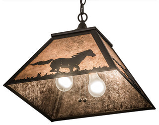 16 Square Running Horses Pendant