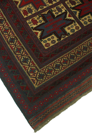 Semi Antique Rayan Beige/Burgundy Rug, 6'5x8'9