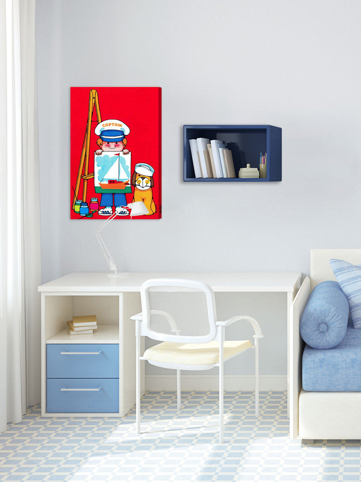 "Captain" Painting Print on Canvas by Curtis