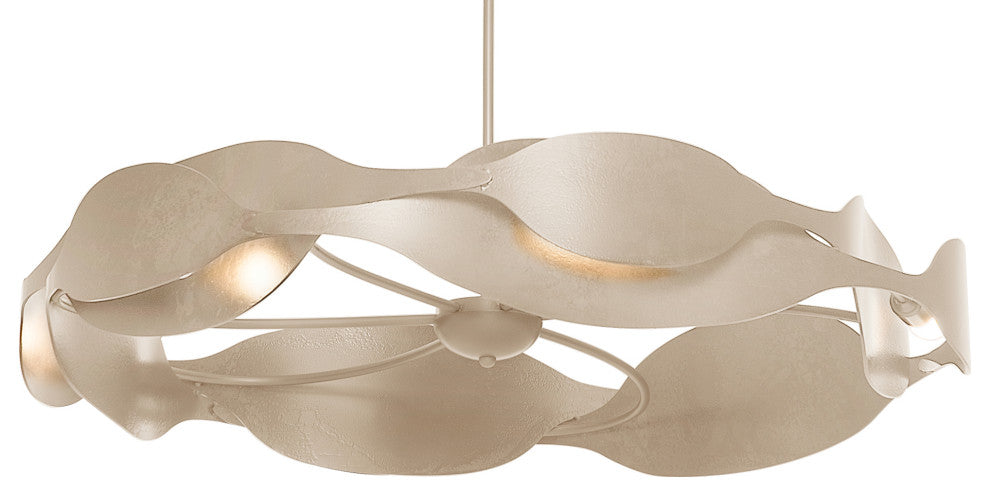 Waves Pendant, Soft Gold Finish, Standard Overall Height