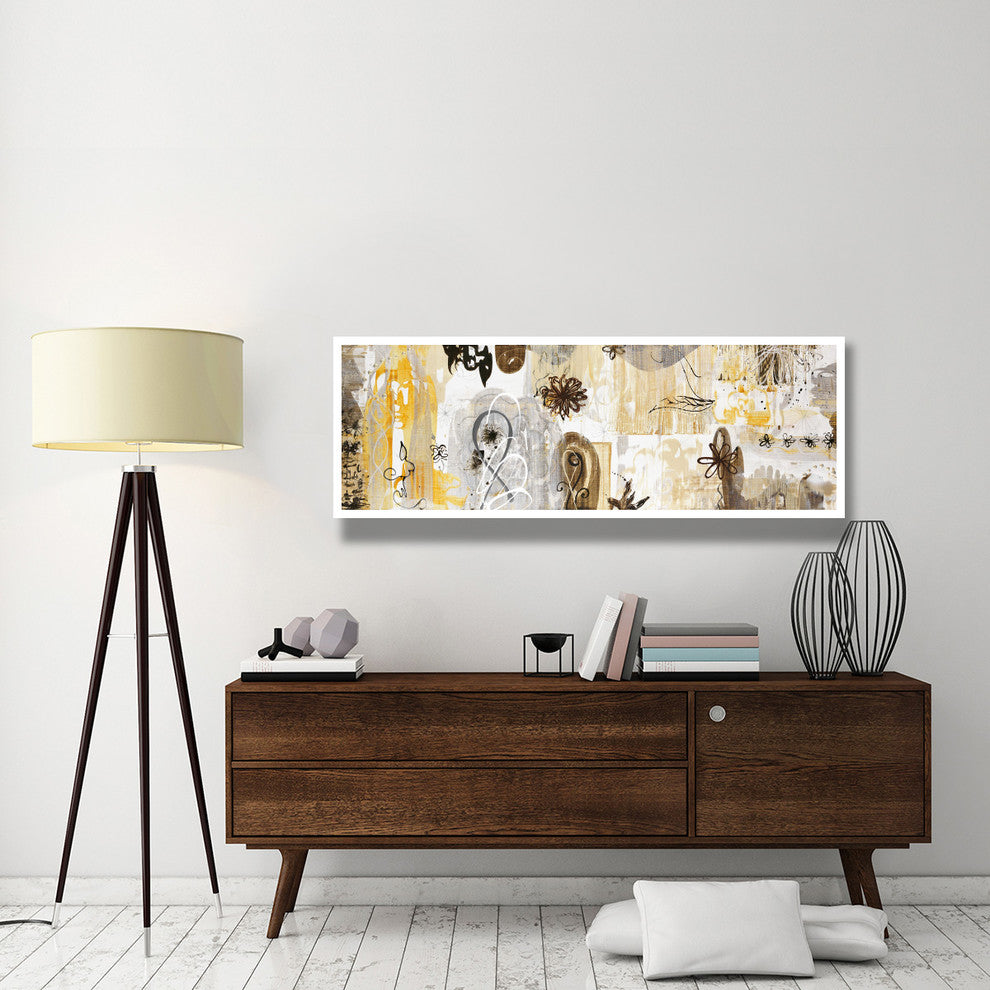 "Decadent Garden III" Digital Paper Print by Joan Elan Davis, 62"x24"
