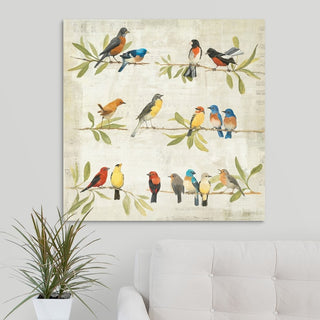 Adoration of the Magpie Music Wrapped Canvas Art Print, 30"x30"x1.5"
