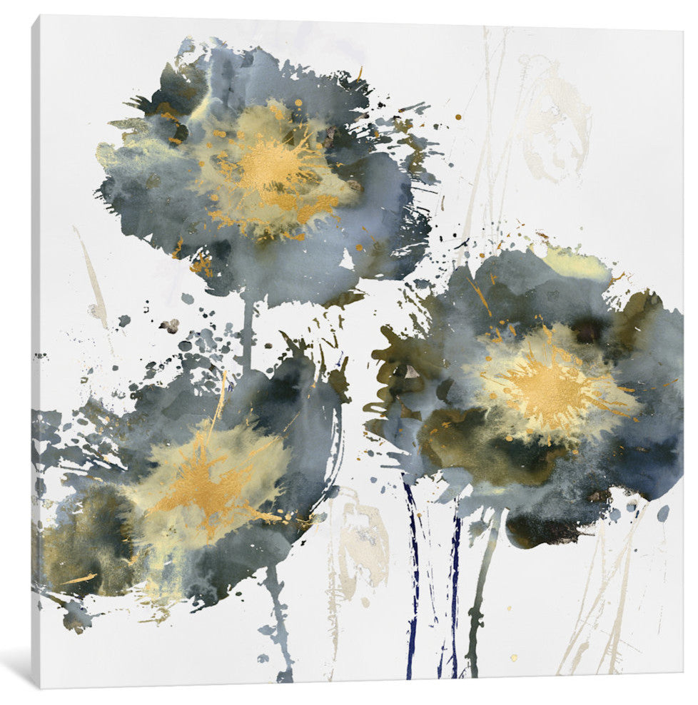 "Flower Burst Trio" by Vanessa Austin, Canvas Print, 37x37"