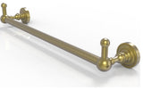 Dottingham 24" Towel Bar with Integrated Hooks, Satin Brass