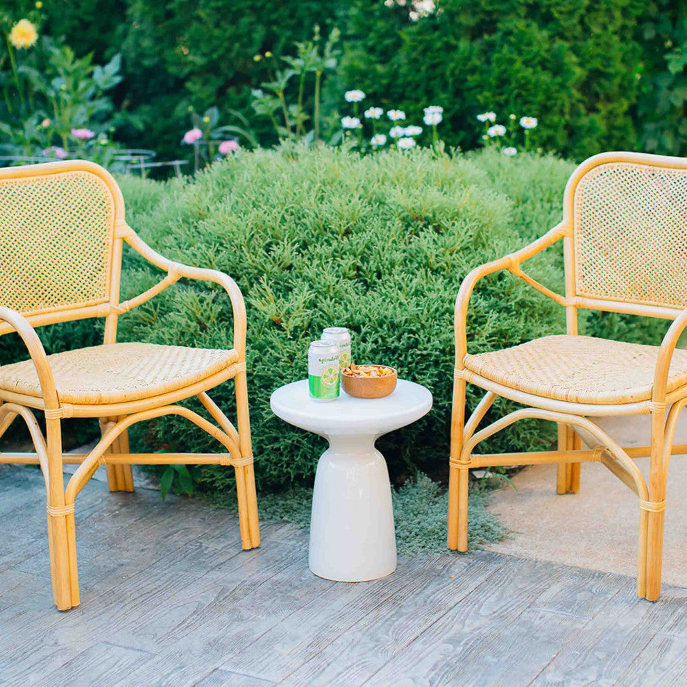 Lanai Woven Rattan Chair - Golden