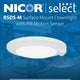 RSDSM 4" Selectable Surface Mount Downlight With PIR Motion Sensor