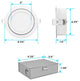 Luxrite 4" Gimbal LED Recessed Light 5 CCT 12W 950LM Dimmable 4-Pack
