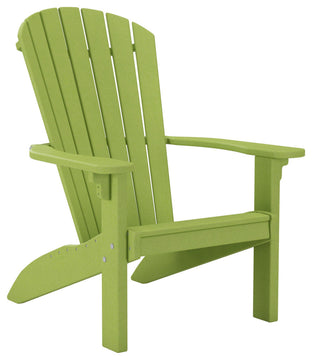 Outdoor Poly Lumber SeaAira Adirondack Chair, Lime Green