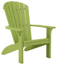 Outdoor Poly Lumber SeaAira Adirondack Chair, Lime Green