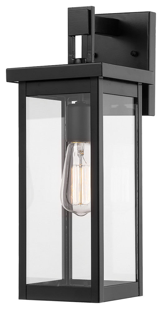 Millennium 2601-PBK One Light Outdoor Wall Bracket, Powder Coat Black Finish