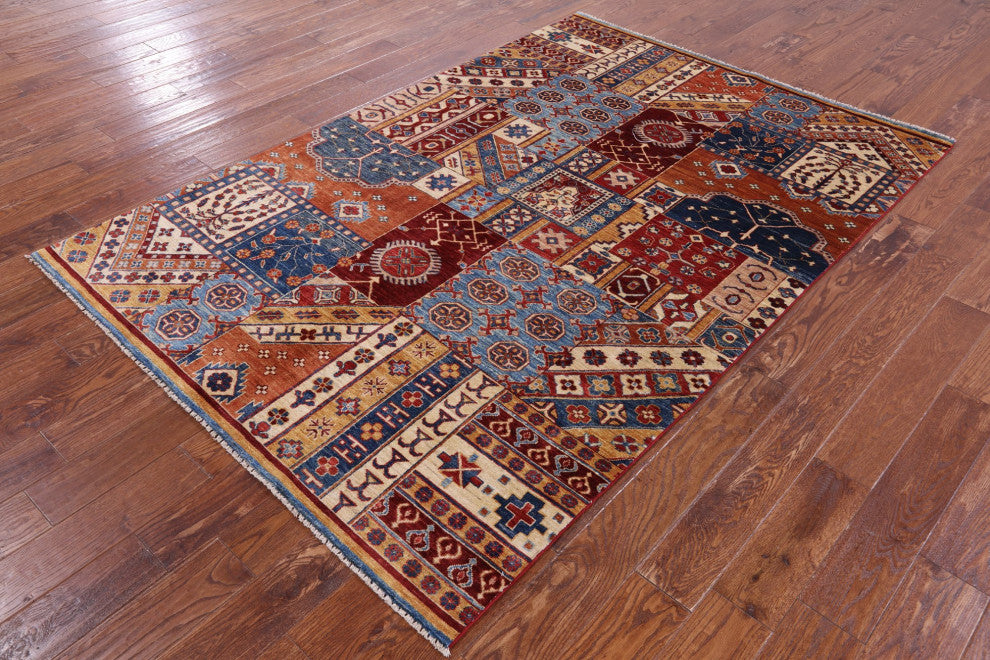 Super Kazak Hand-Knotted Wool Rug 5' 4" X 7' 10" Q11093