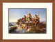 "The Fire Boat" Framed Digital Print by Charles M. Russell, 27x21"