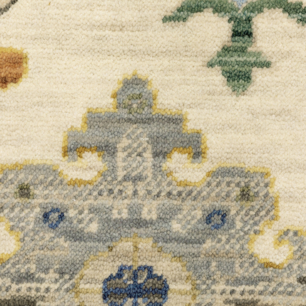 Leoness Floral Fun Indoor Area Rug, Ivory, 2' x 6'