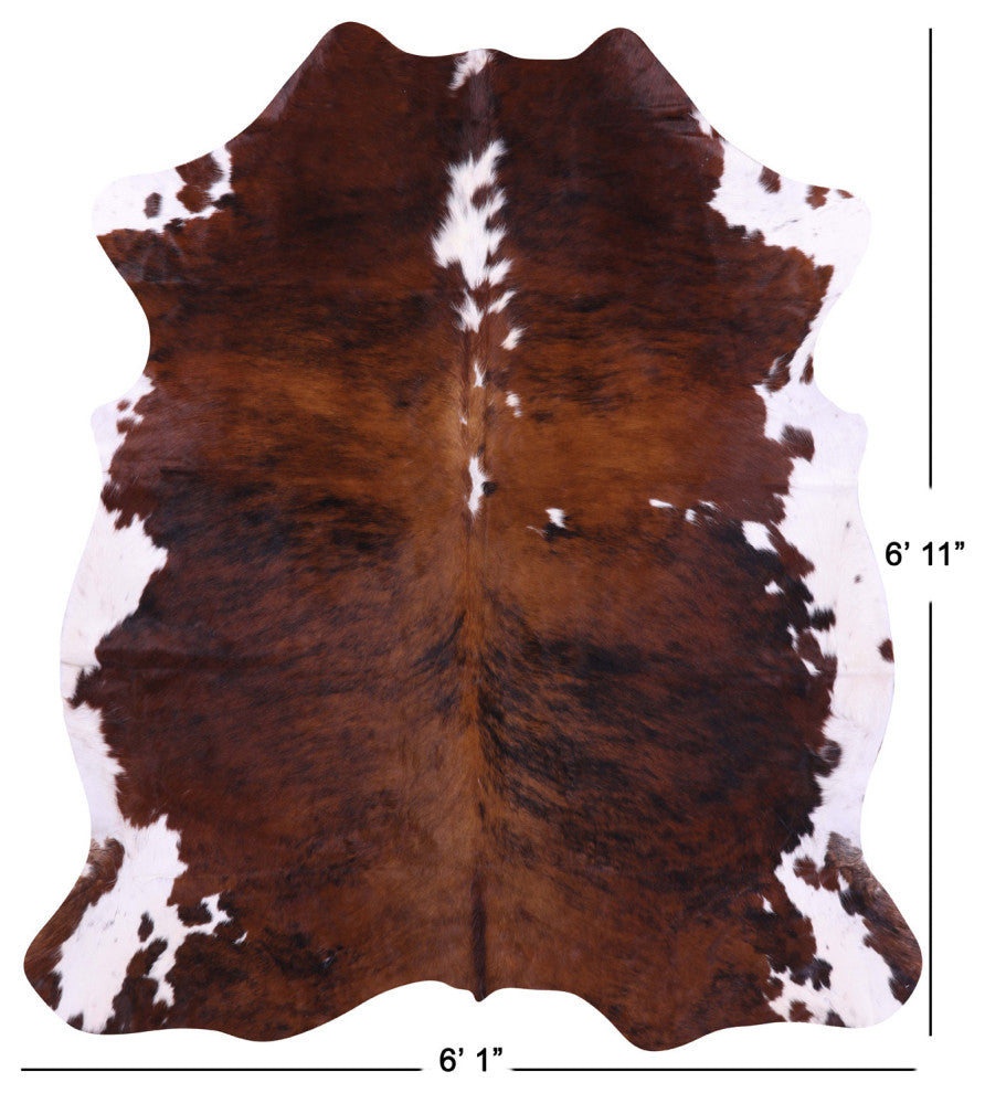 Natural Cowhide Rug 6' 11" X 6' 1" C1633