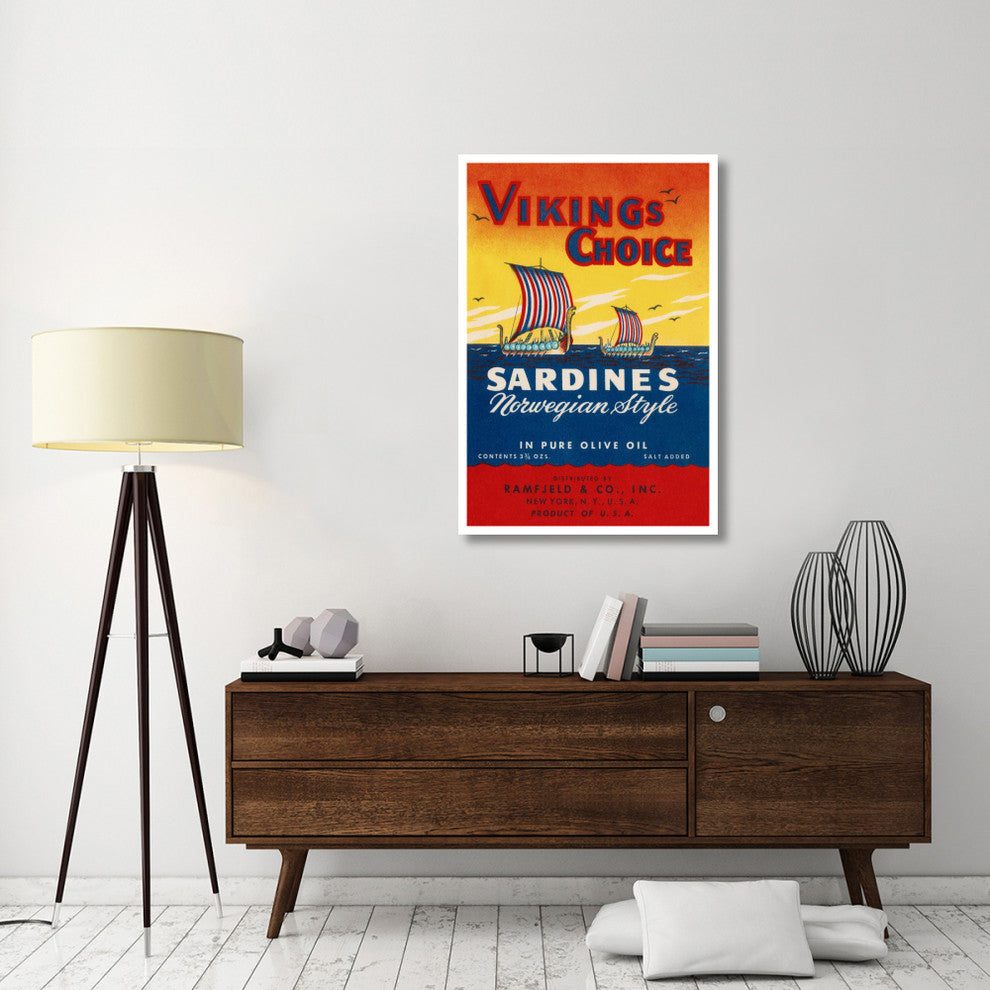 "Vikings Choise Sardines" Digital Paper Print by Retrolabel, 31"x46"