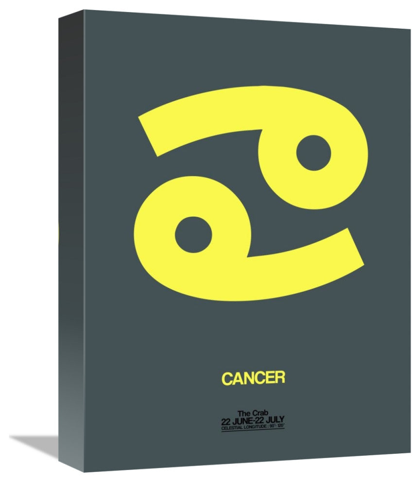 "Cancer Zodiac Sign Yellow" Fine Art Print