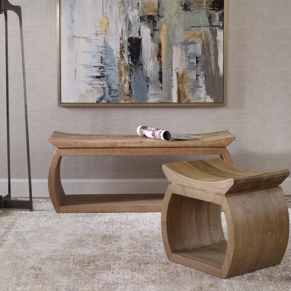 Uttermost CONNOR ACCENT STOOL, NATURAL