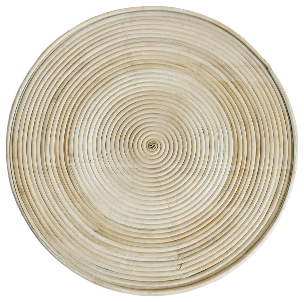 Hourglass Wicker Side Table