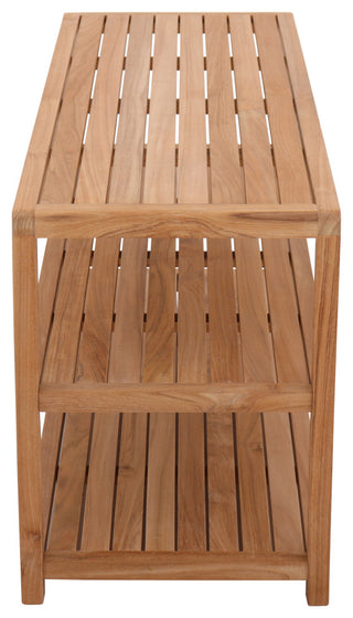 Nordic Style Teak Natural Shower and Bath Indoor/Outdoor Bench, 28" Length