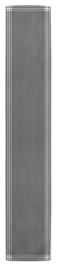 Gray and White Simple Stripes 16x90 Cotton Twill Runner