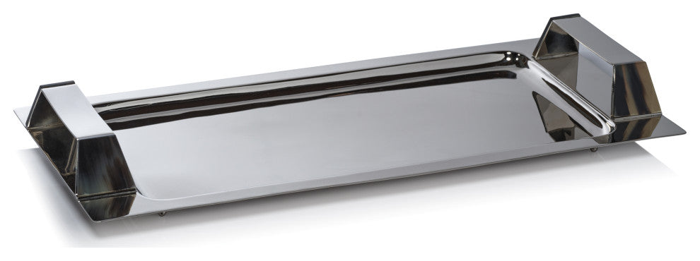 Berkane Rectangular Bar Tray with Horn Trim