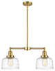 INNOVATIONS 209-SG-G713 2-Light Island Light Satin Gold